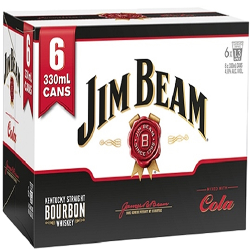 Zoom to enlarge the Jim Beam Cocktails • Beam & Cola 4pk-12oz