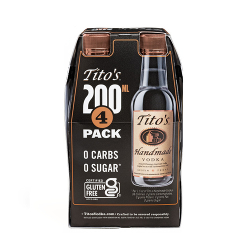 Tito's Texas Vodka • 4pk-200ml