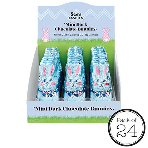 Zoom to enlarge the See’s Easter • Mini Dark Chocolate Bunny