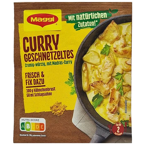 Maggi Fix Curry Geschnetzeltes