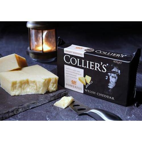 Zoom to enlarge the Colliers Powerful Welsh Cheddar 18 Mnt