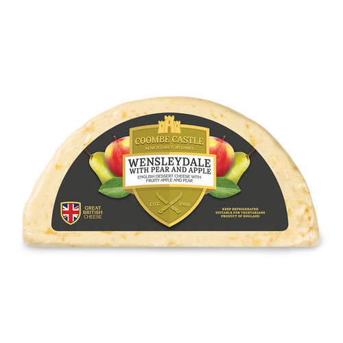 Coombe Castle Wensleydale with  Pear & Apple