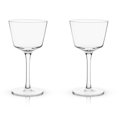 Viski Meridian Crystal 5 oz Nick & Nora Stems
