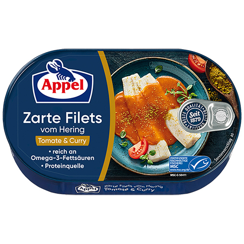 Appel Hering Filets Tomate-curry
