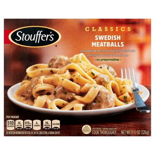 Zoom to enlarge the Stouffers Frozen Sweedish Meatballs Entree