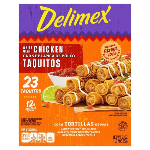 Zoom to enlarge the Delimex Taquitos • Chicken