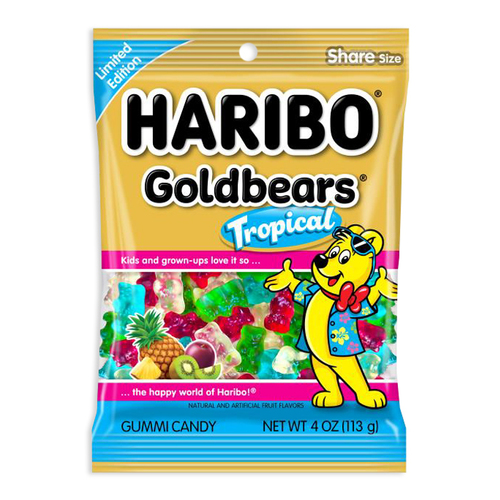 Haribo Tropical Bear Gummi Candy