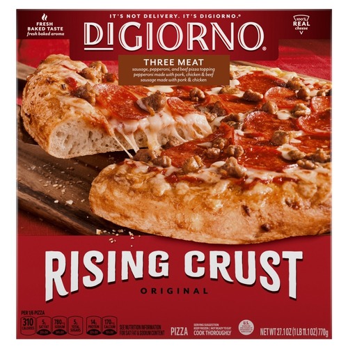 Zoom to enlarge the Digiorno Pizza • Three Meat Rising Crust