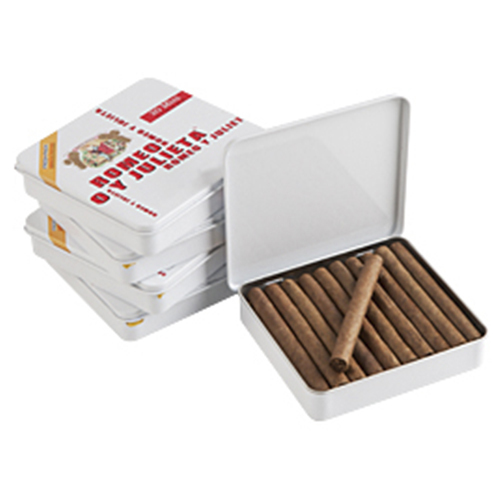 Zoom to enlarge the Cigar Romeo Y Julieta Mini Original White Cigarillos Box Of Five Tin 20pk