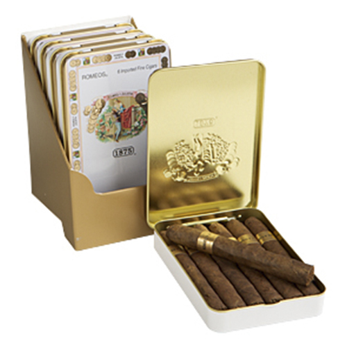 Zoom to enlarge the Cigar Romeo Y Julieta 1875 Romeos Cigarillos Box Of Five Tin 6pk