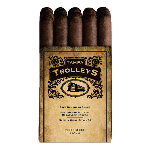 Zoom to enlarge the Cigar J.c. Tampa Trolleys Churchill Box Of Twenty