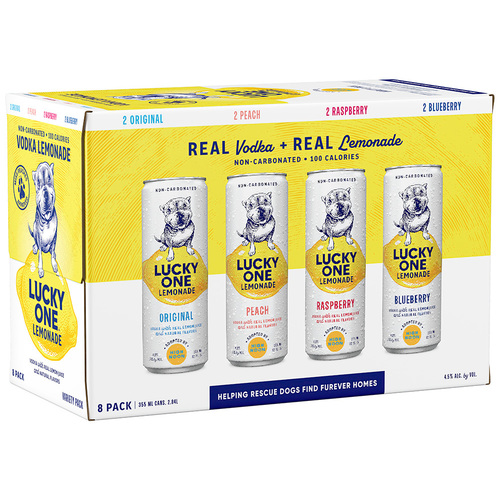 Zoom to enlarge the Lucky One Vodka Lemonade • Variety Pack 8pk-12oz