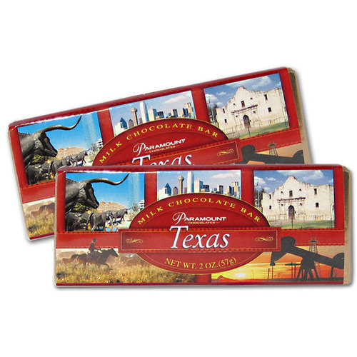 Zoom to enlarge the Texas Milk Chocolate Candy Bar