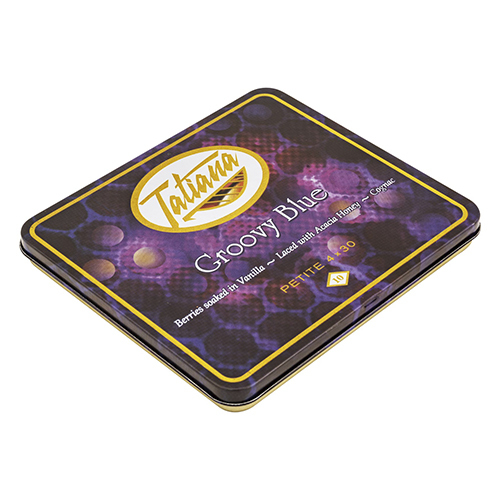 Cigar Tatiana Petite Tin Groovy Blue Single 10pk
