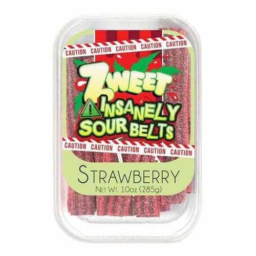Zweet Sour Strawberry Candy Belts Tub