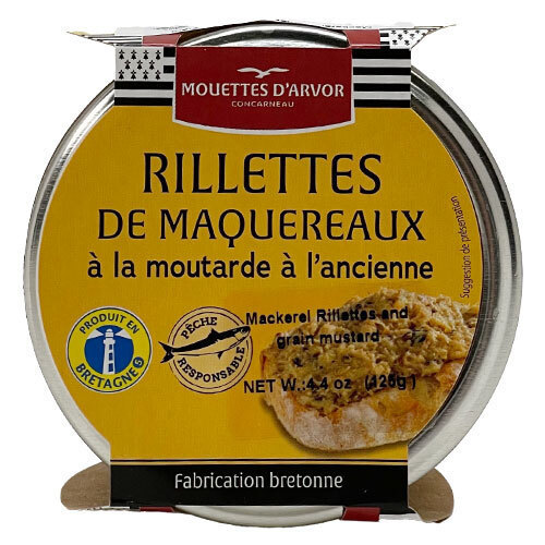 Mouettes D'arvor Mackerel Rillettes With Mustard Sauce