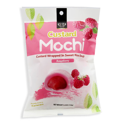 Royal Family Raspberry Custard Mochi