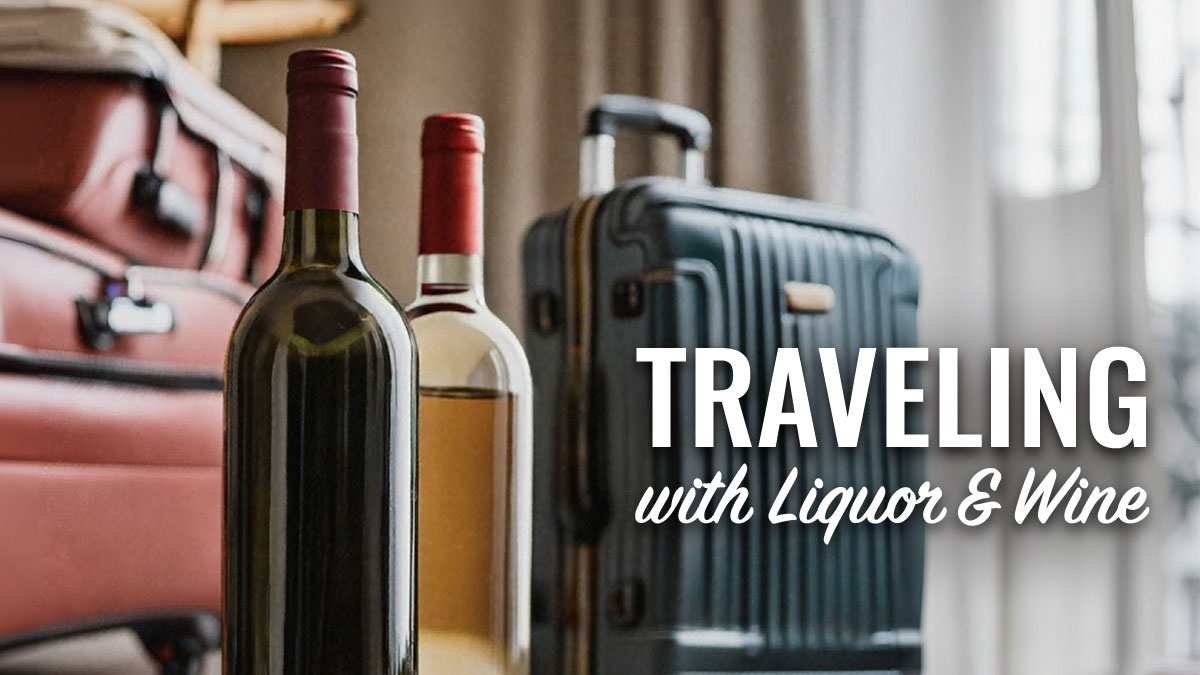 traveling with liquor and wine