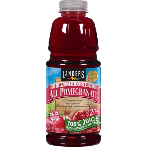 Langers Frams Organic Fresh Pressed Pomegranate 100% Juice