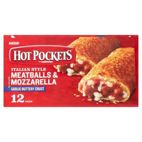 Hot Pockets Italain Style Meatballs & Mozzeralla Frozen Entree