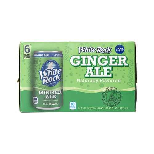 White Rock Ginger Ale 6 Pack Cans
