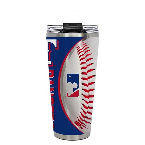 Rangers 3d Textured Game Ball Doublewall Vacuum Tumbler