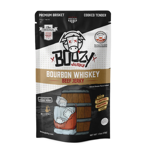 Zoom to enlarge the Boozy Jerky• Breckenridge Bourbon Whiskey Beef Jerky