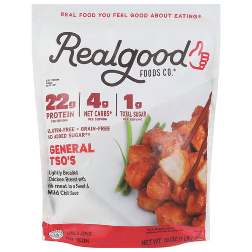 Zoom to enlarge the Real Good Frozen Foods • General Tso’s Chicken Nuggets