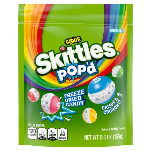 Zoom to enlarge the Skittles Popd Sour Freeze Dried Candy