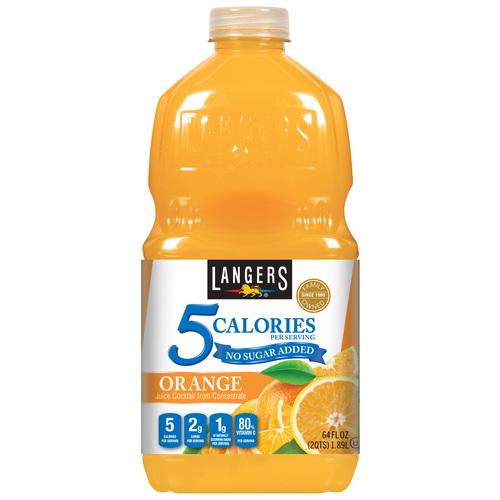 Zoom to enlarge the Langers 5 Calories Orange Juice With No Sugar