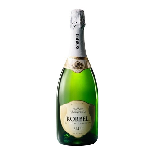 Korbel Brut California Champagne Methode Champenoise Rare White Blend