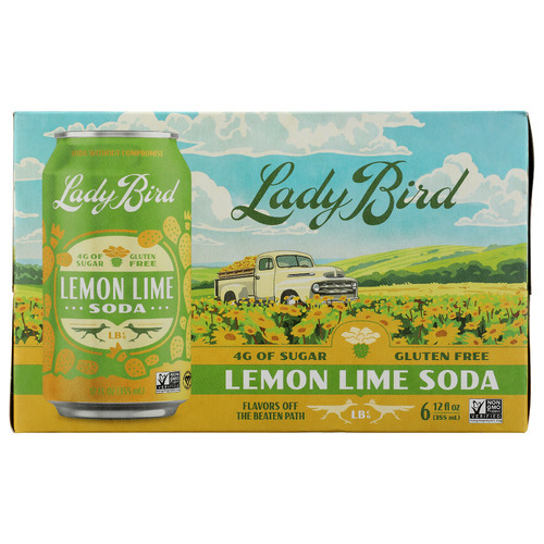 Zoom to enlarge the Lady Bird Lemon Lime Soda