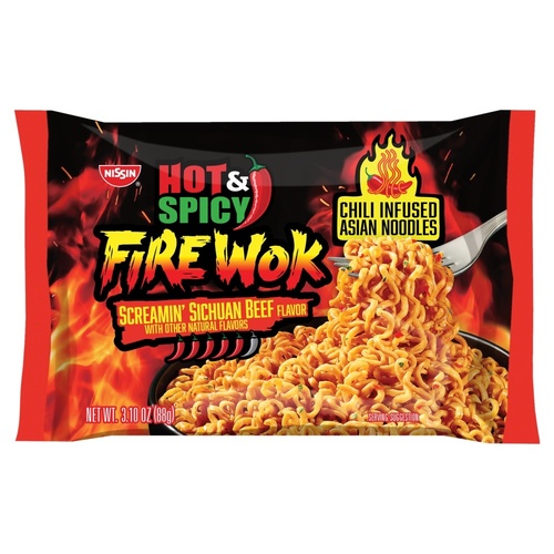 Nissin Firewok Asian Noodles &bull; Screamin Sichuan Beef