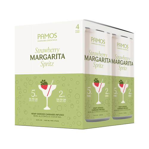 Pamos Strawberry Margarita Hemp Derived Spritz 10mg