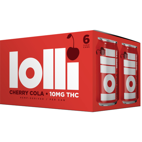 Lolli Cherry Cola 10mg Delta 9 &bull; 6pk Can