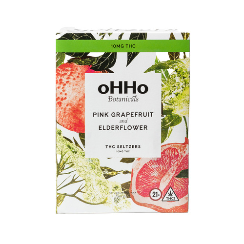 Zoom to enlarge the Ohho Pink Grapefruit Elderflower Infused Seltzer 5mg Delta 9