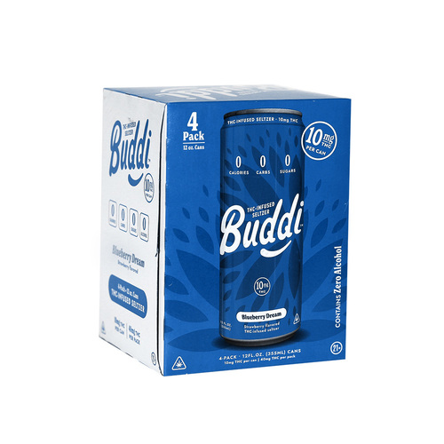 Buddy Blueberry Hemp Infused Seltzer