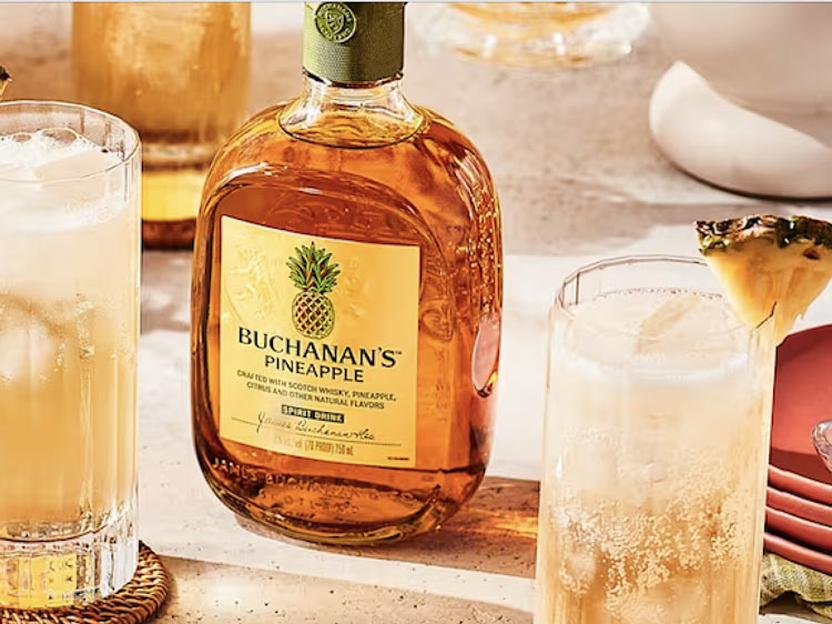 Buchanan’s 12 year and Pineapple Labeling