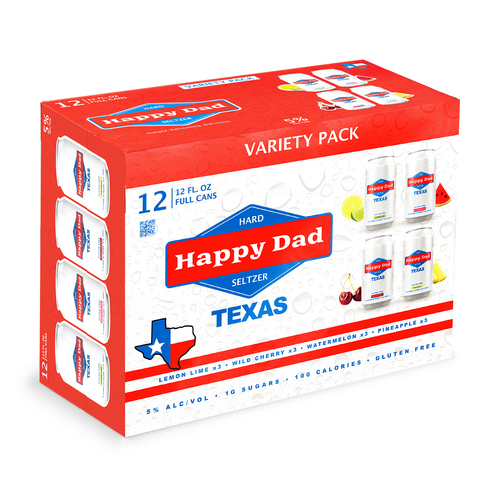 Happy Dad Texas Combo Pack Hard Seltzer &bull; 12pk Can