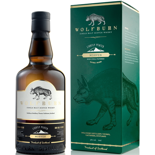 Wolfburn Single Malt • Morven Lightly Peated