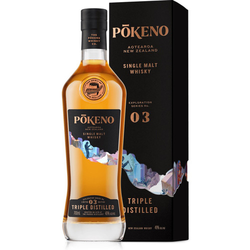 Pokeno New Zealand Whisky &bull; Tripled Distilled