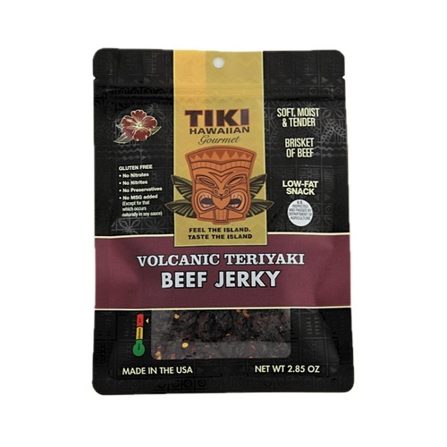 Tiki Hawaii Jerky &bull; Spicy Volcanic Teriyaki Beef