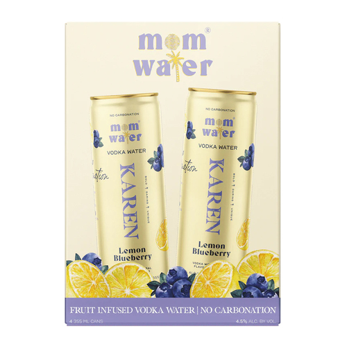 Mom Water "karen" &bull; Lemon Blueberry 4pk-12oz