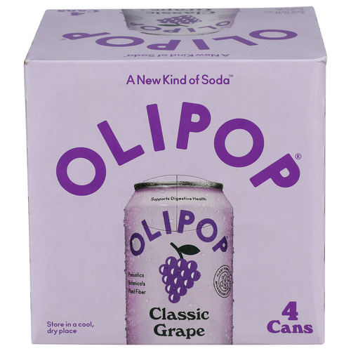Olipop Classic Grape Prebiotic Soda