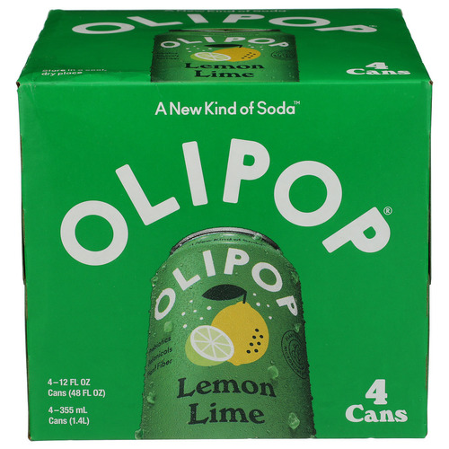 Olipop Lemon Lime Prebiotic Soda