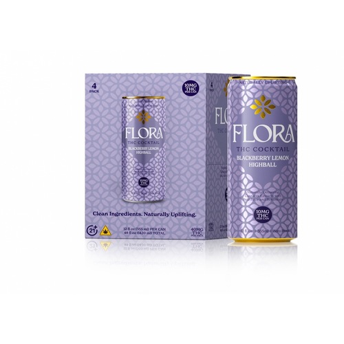 Flora Hemp Infused Cocktail Blackberry L