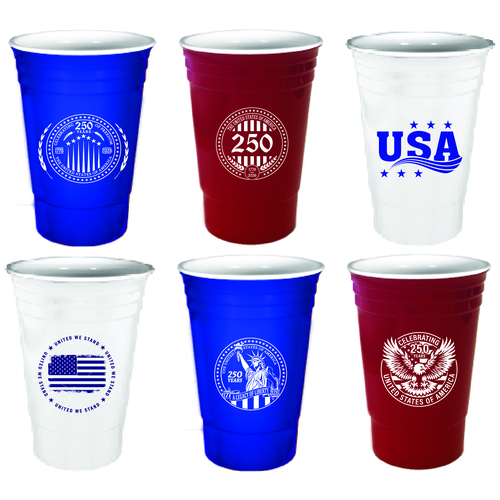 Us Poly Party Cup &bull; America 250th Anniversary