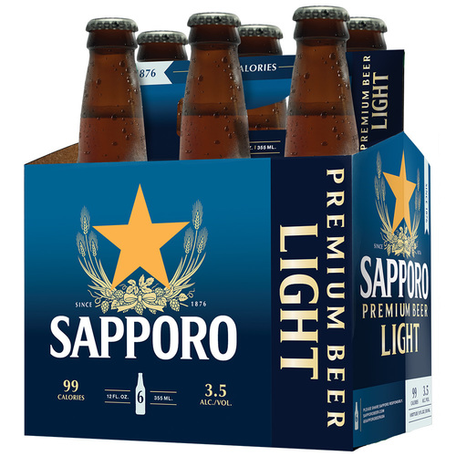 Sapporo Light &bull; 6pk Nbr