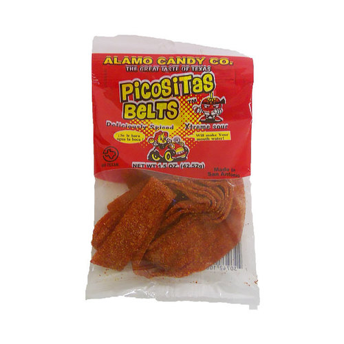 Alamo Candy Pocositas Belts &bull; Sour Strawberry W Chili