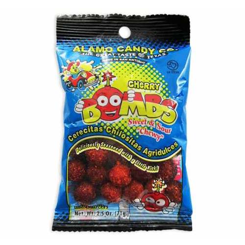 Alamo Sweet & Sour Cherry Bombs Candy With Chili